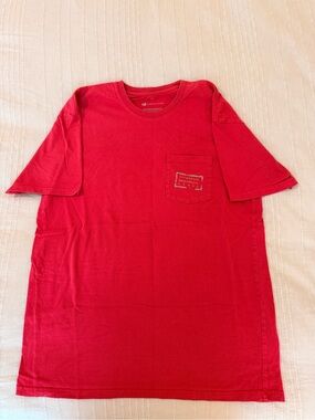 Southern Marsh Red Chest Pocket Tee UGA , Large